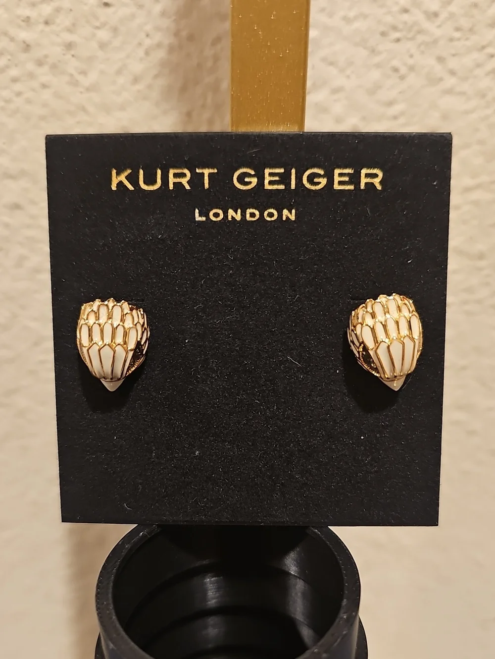 MRSP $58 Kurt Geiger Enamel Eagle stud earings